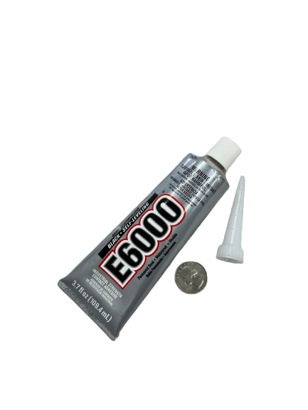 E6000 Weatherstrip Adhesive 3.7 oz tube with snip tip nozzle