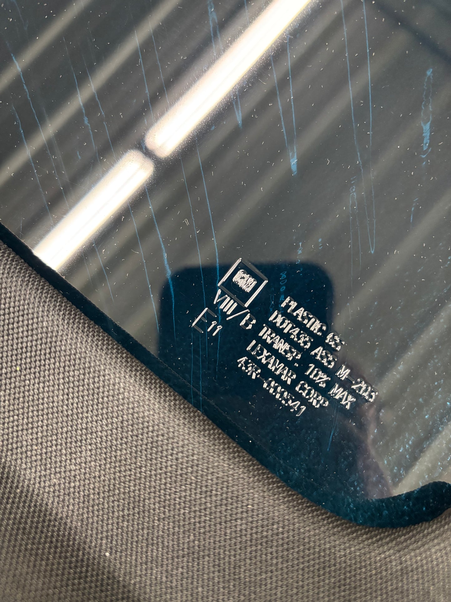 *Very Minor Factory Blem* 2020-up C8 GM Transparent Roof Panel Complete Cloth Trim #FR