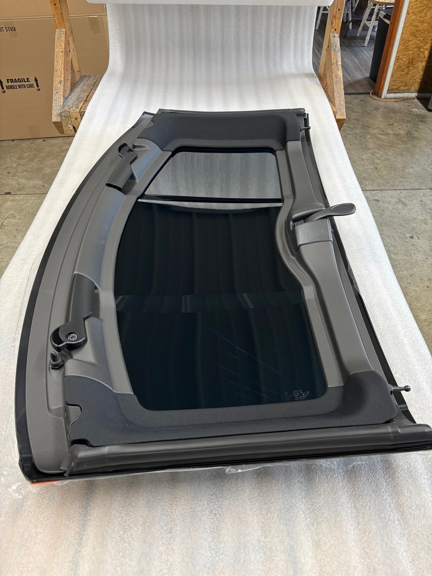 *Very Minor Factory Blem* 2020-up C8 GM Transparent Roof Panel Complete Cloth Trim #FR