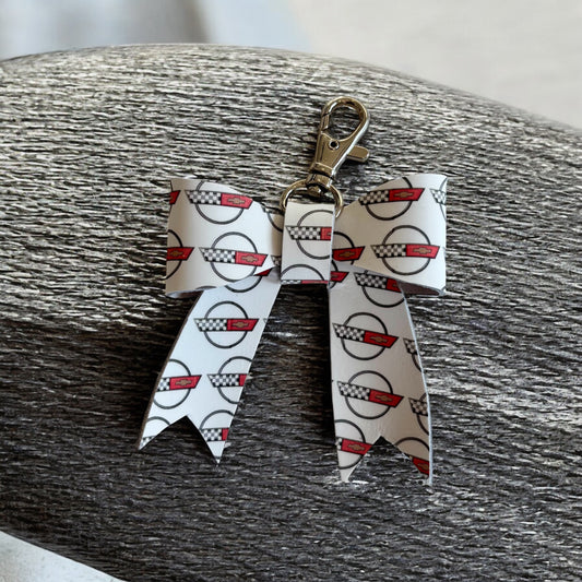 Leather Keychain Bow