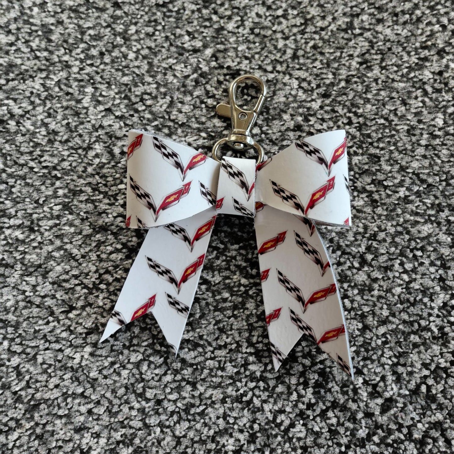 Leather Keychain Bow