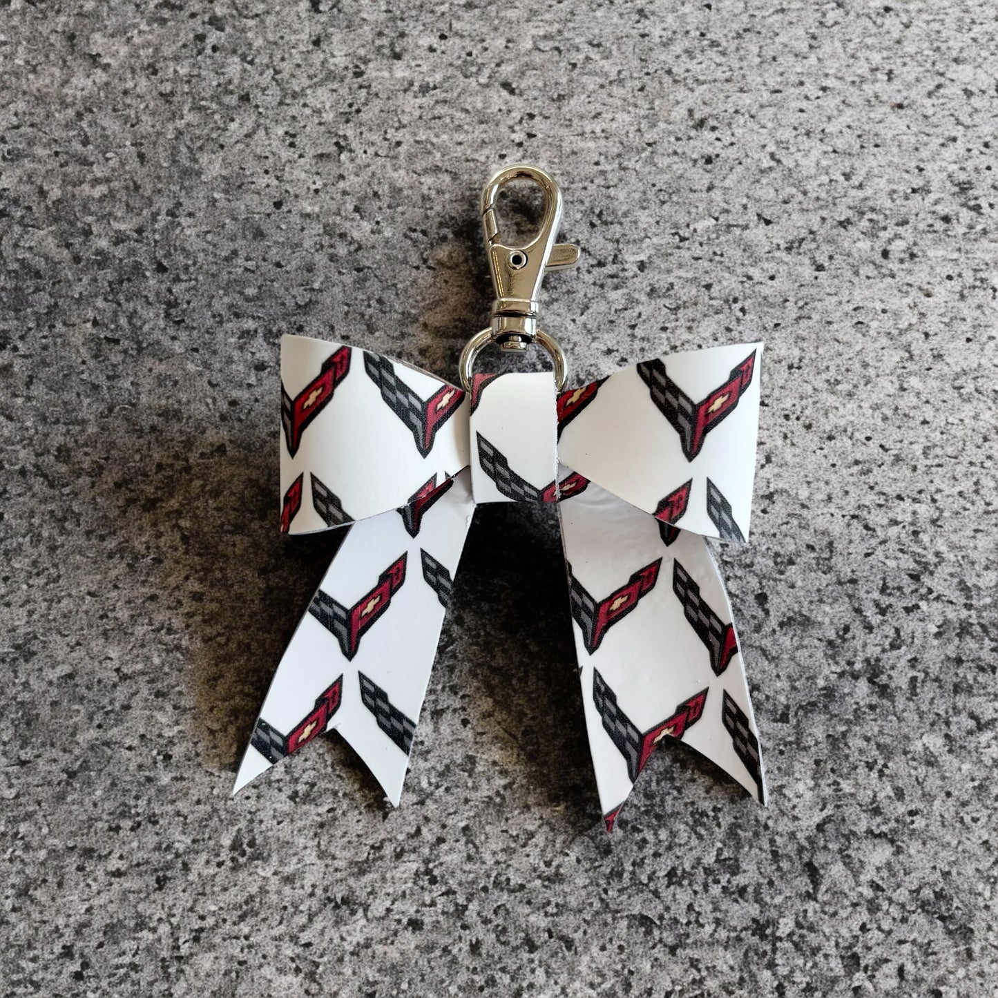 Leather Keychain Bow