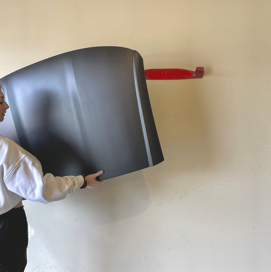 Black Roof Storage Rack w/ Logo for C6-C7-C8 Corvettes 2005-Present Universal Fit