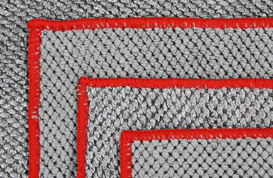 3 pk. 24"x32" Detailers Preference 430 GSM Grey Pearl Microfiber Towel