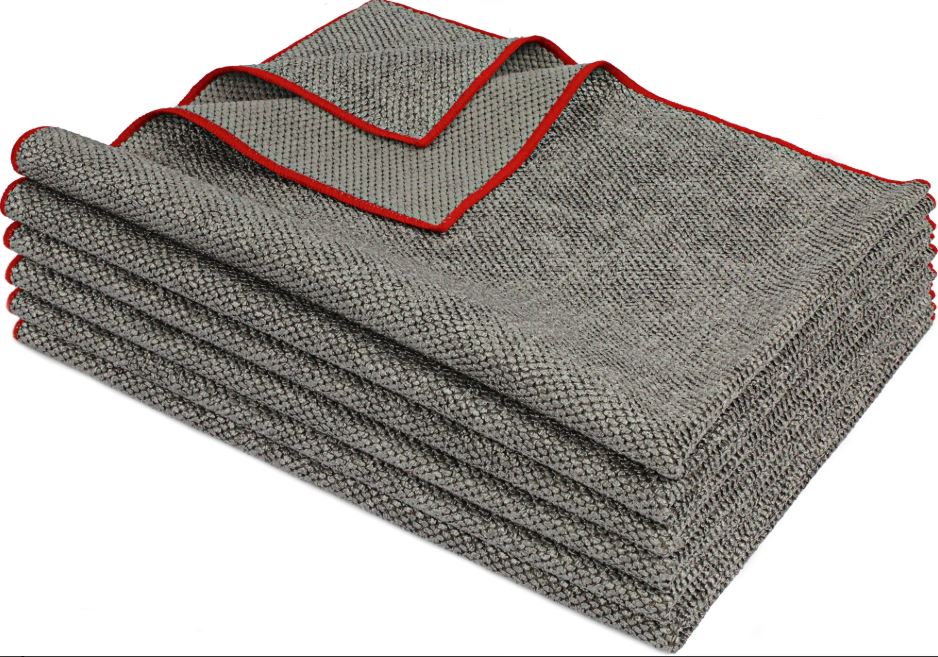 24"x32" Detailers Preference 430 GSM Grey Pearl Microfiber Towel/ ea.
