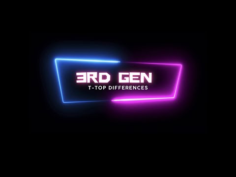 New Later Design 3rd Gen Camaro Firebird T/A IROC T-Tops / Large Pin