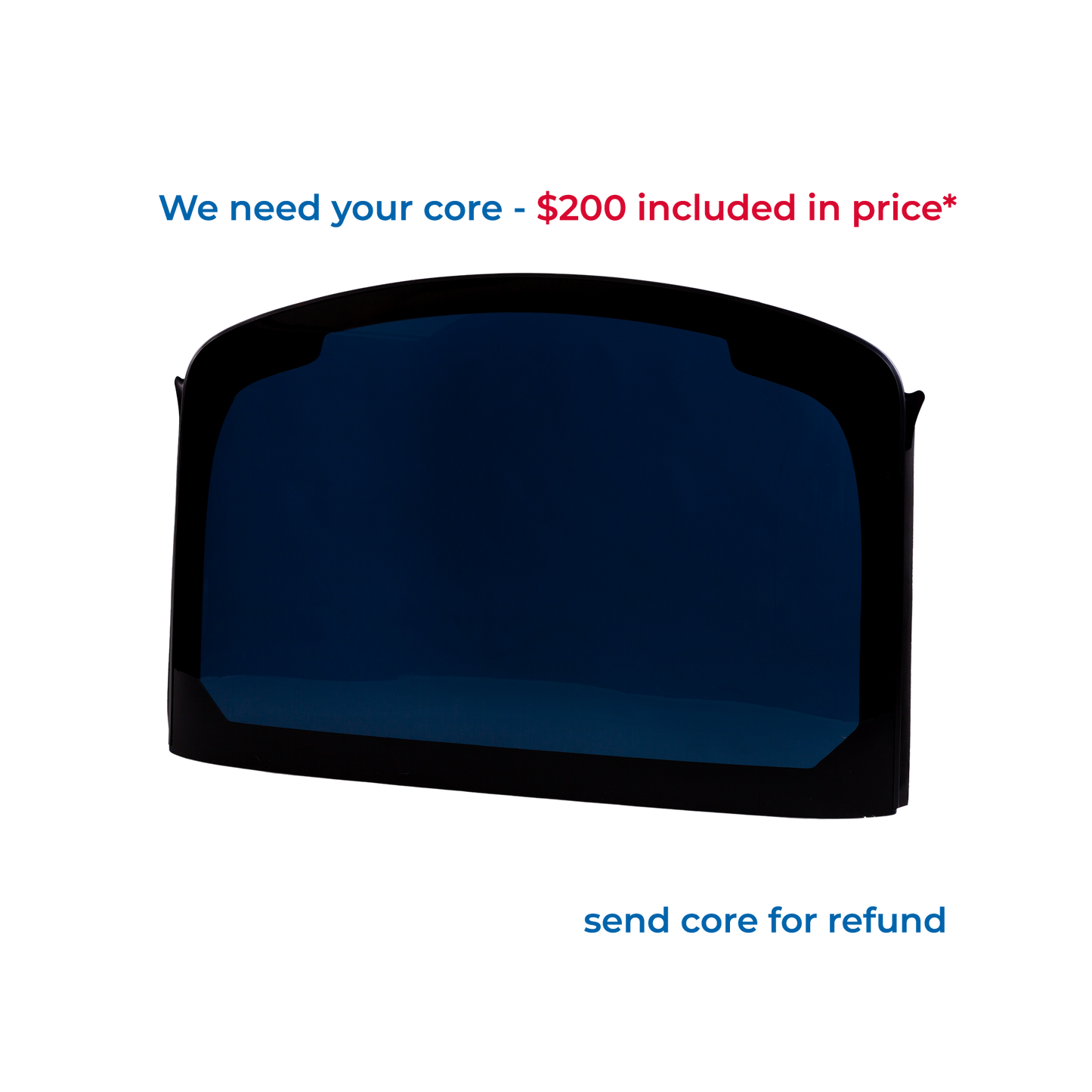 1984-1996 Refurbished C4 Transparent Corvette Roof BLUE (your roof needed as core exchange)
