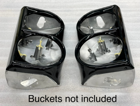 1963-1967 Corvette Steel Headlight Bezel Pr.