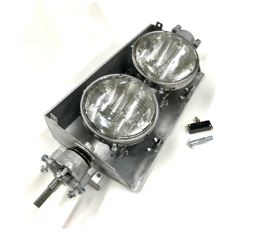1963-67 Corvette Complete assembled Left Headlight Bucket