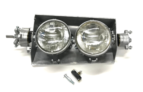 1963-67 Corvette Complete assembled Left Headlight Bucket