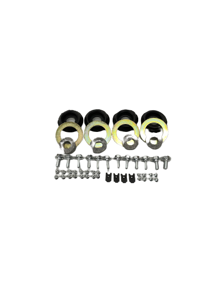 63-67 headlight assembly kit w/ felts, seals, washers, bezel screws &...