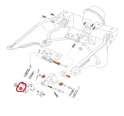 68-82 Corvette Headlight Hex Bolt Link Bushing