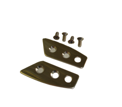 68-77 Corvette B-Pillar T-Top Receiver plate kit/ stainless
