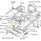 68-82 Corvette headlight link adjustment bolt