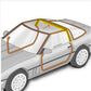 1984-1996 C4 Corvette Rear Halo Weatherstrip #512