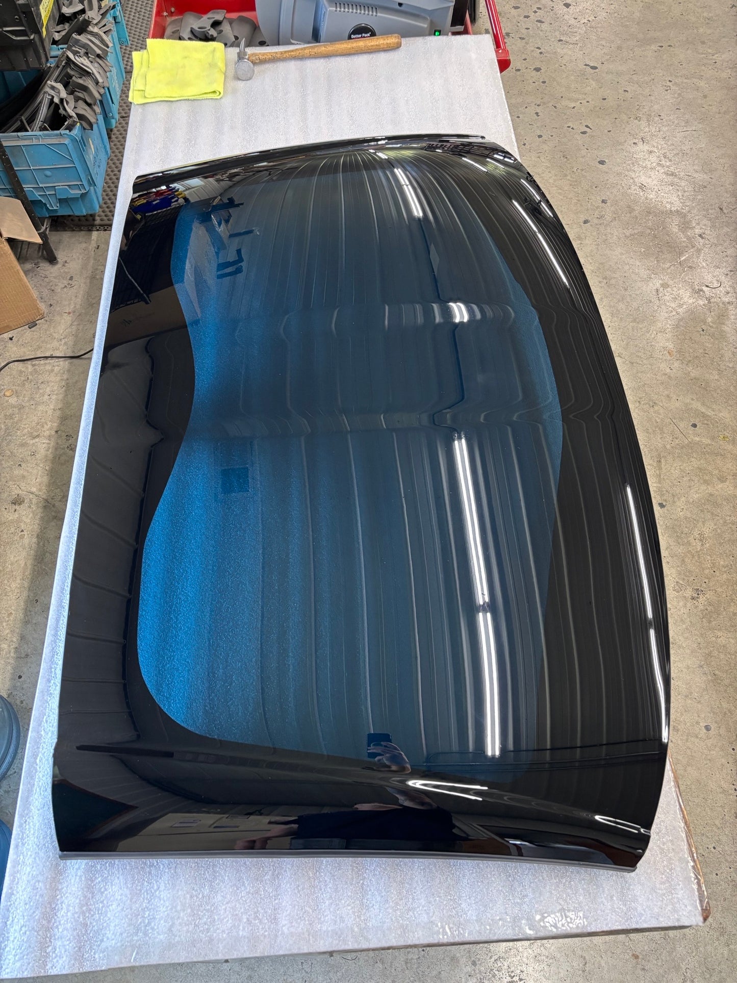 05-13 C6 Blue Smoked Transparent Corvette Roof Panel #766