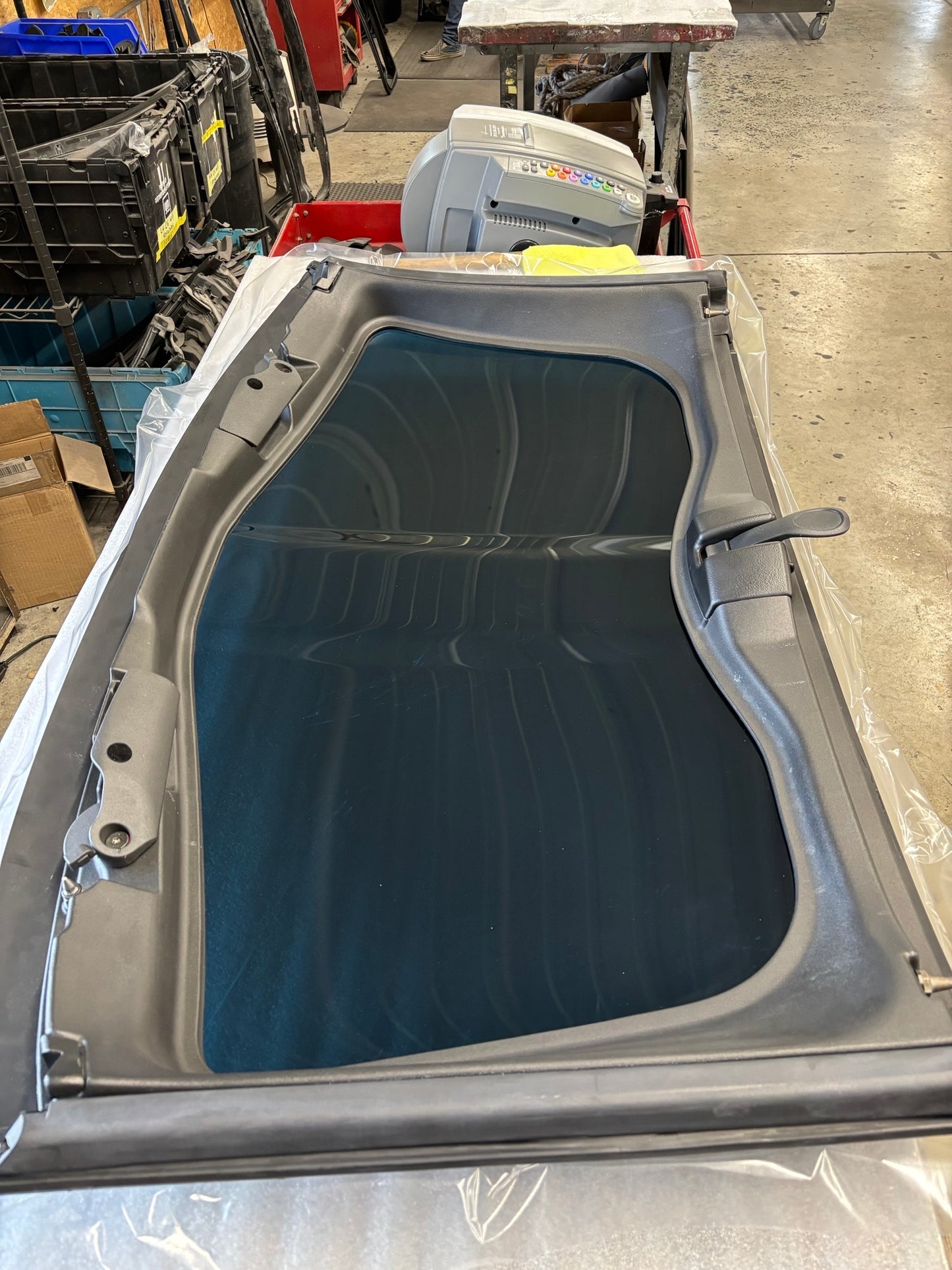 05-13 C6 Blue Smoked Transparent Corvette Roof Panel #766