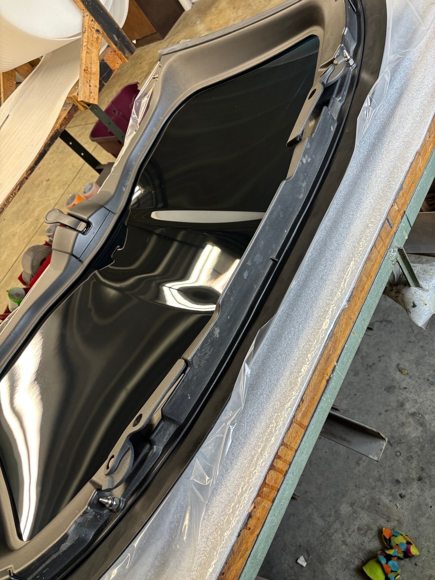 05-13 C6 Blue Smoked Transparent Corvette Roof Panel #766