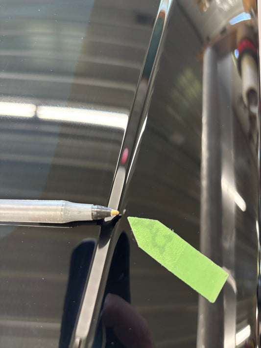 Factory "Minor" Blem - NEW GM C8 Blue Smoked Transparent Roof Panel  #656