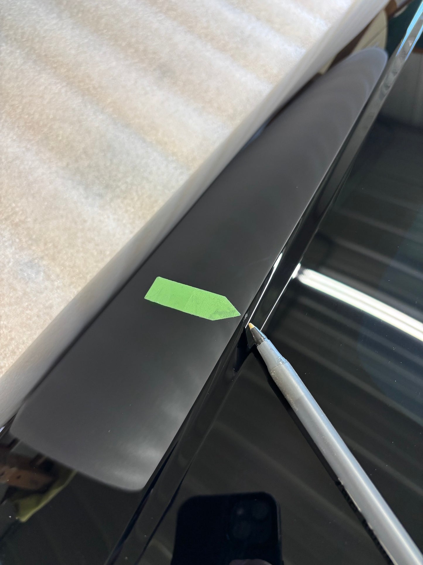 Factory "Minor" Blem - NEW GM C8 Blue Smoked Transparent Roof Panel  #656