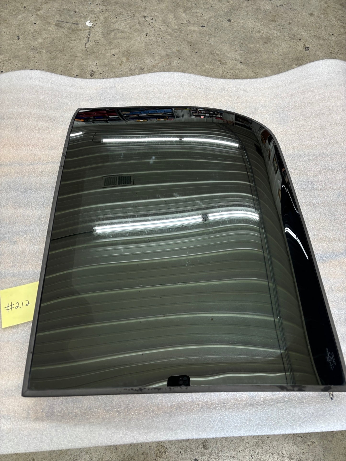 Orig. RH / Pass. Side Mirrored Blue Laminated M1131 Glass T-Top