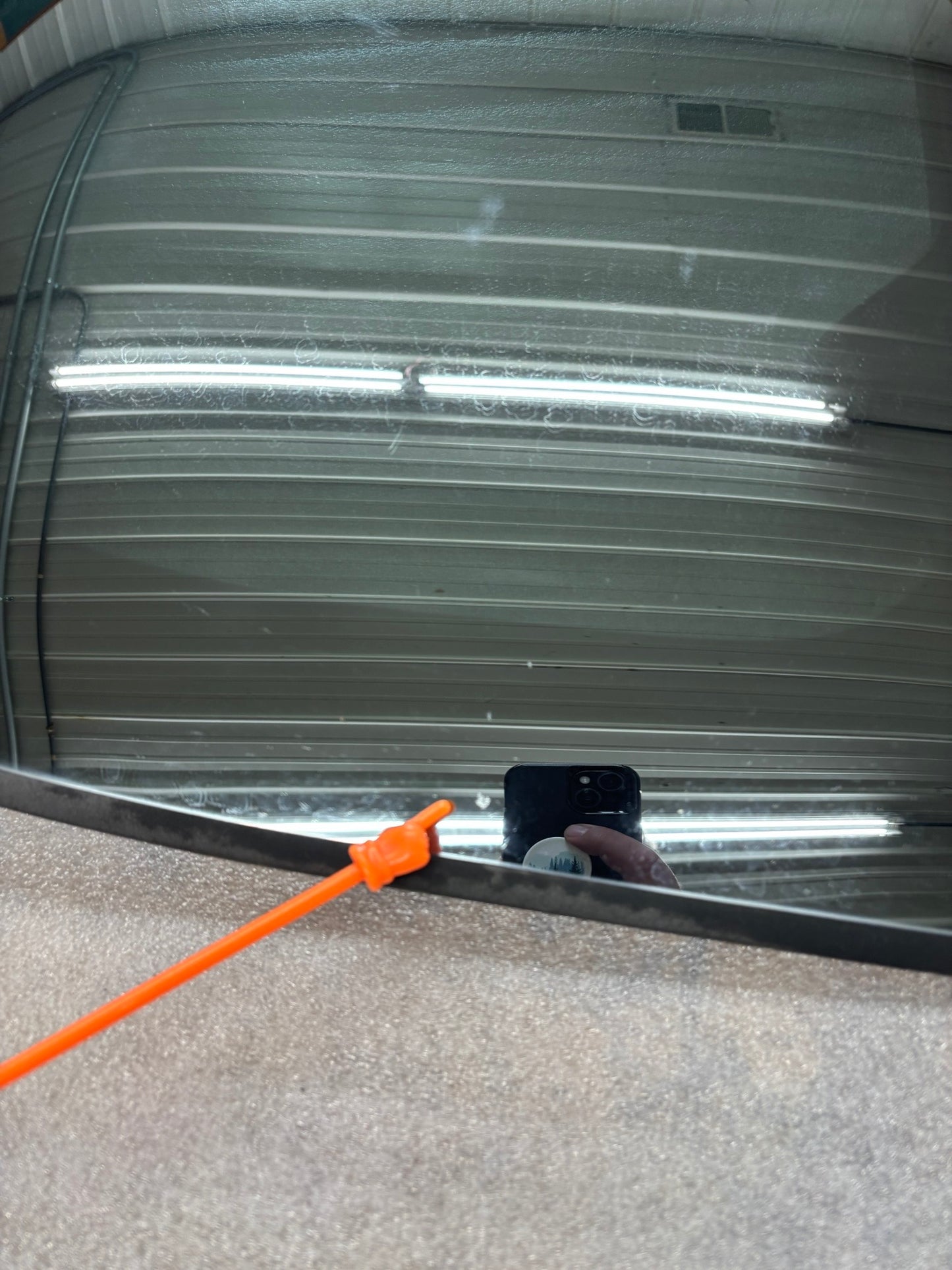 Orig. RH / Pass. Side Mirrored Blue Laminated M1131 Glass T-Top