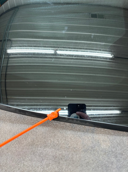 Orig. RH / Pass. Side Mirrored Blue Laminated M1131 Glass T-Top