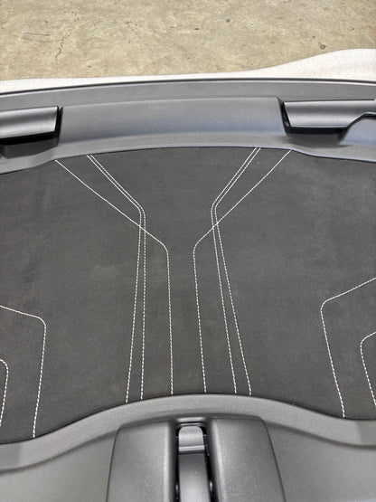 C8 Black Corvette Roof Panel with 3LT Headliner / White Stitching #343