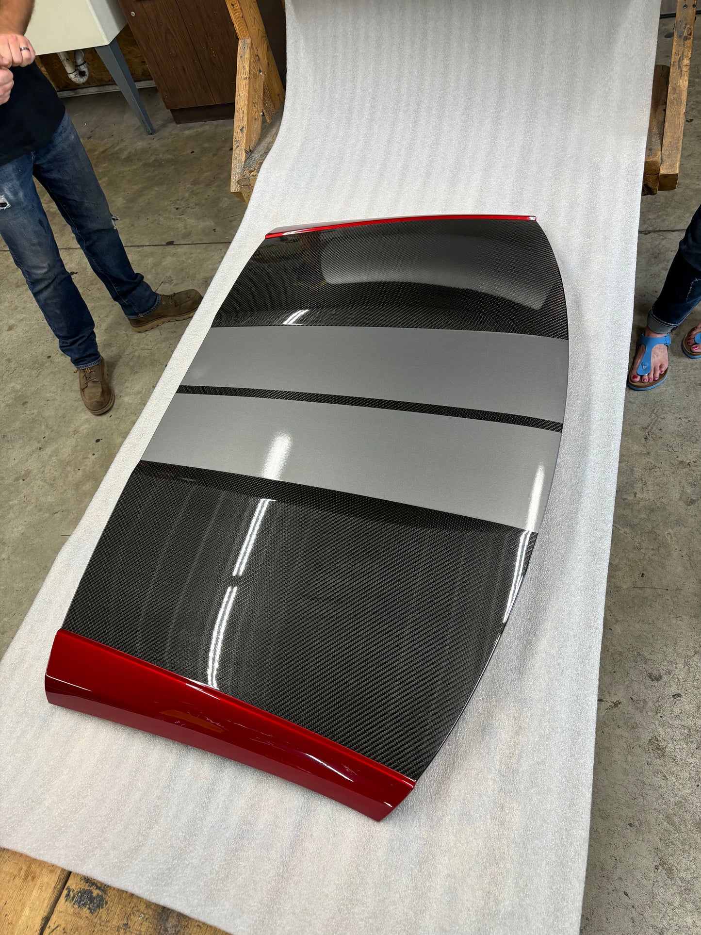 2020-up C8 Carbon Fiber Roof Panel Complete