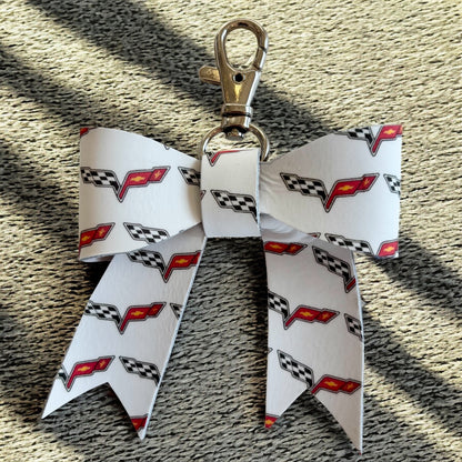 Leather Keychain Bow