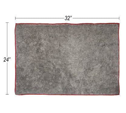 3 pk. 24"x32" Detailers Preference 430 GSM Grey Pearl Microfiber Towel