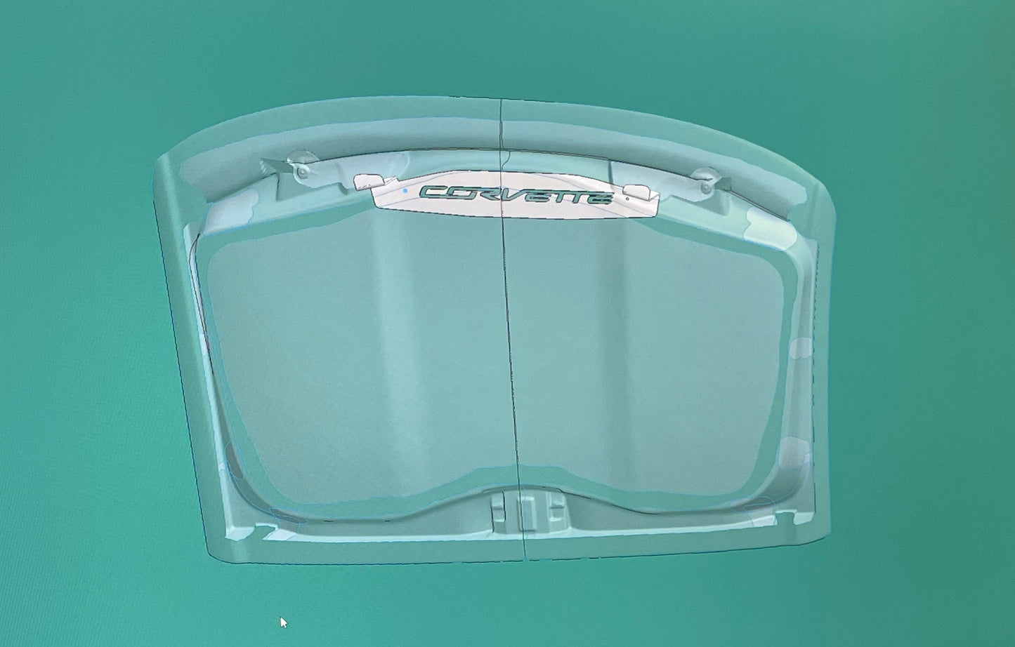 Black Roof Storage Rack w/ Logo for C6-C7-C8 Corvettes 2005-Present Universal Fit