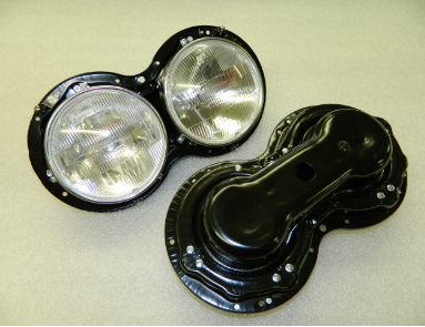 58-62 Corvette Headlight Assemblies / Pair with T3 bulbs