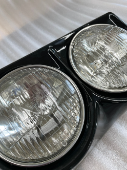 Primed w/ T3 Bulbs- 1963-67 Corvette Headlight assemblies pr.