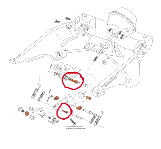 68-82 Corvette headlight bushing link and "W" bracket 3927674